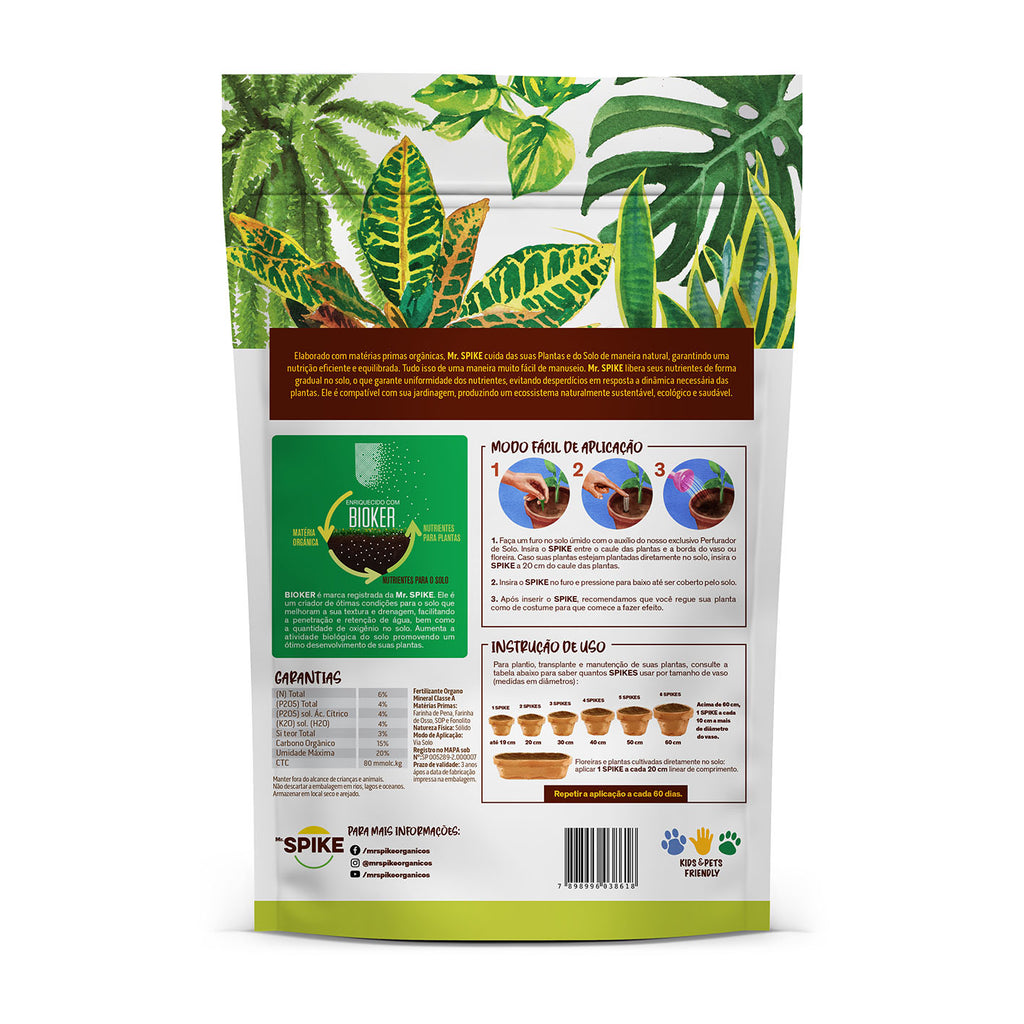 Fertilizante Orgânico para Plantas Verdes, Folhagens & Arbustos 330 g