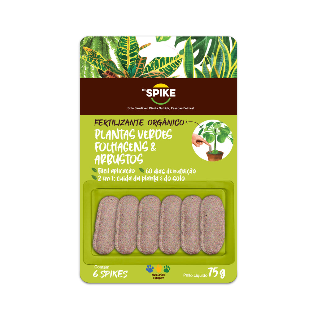 Fertilizante Orgânico para Plantas Verdes, Folhagens & Arbustos 75 g
