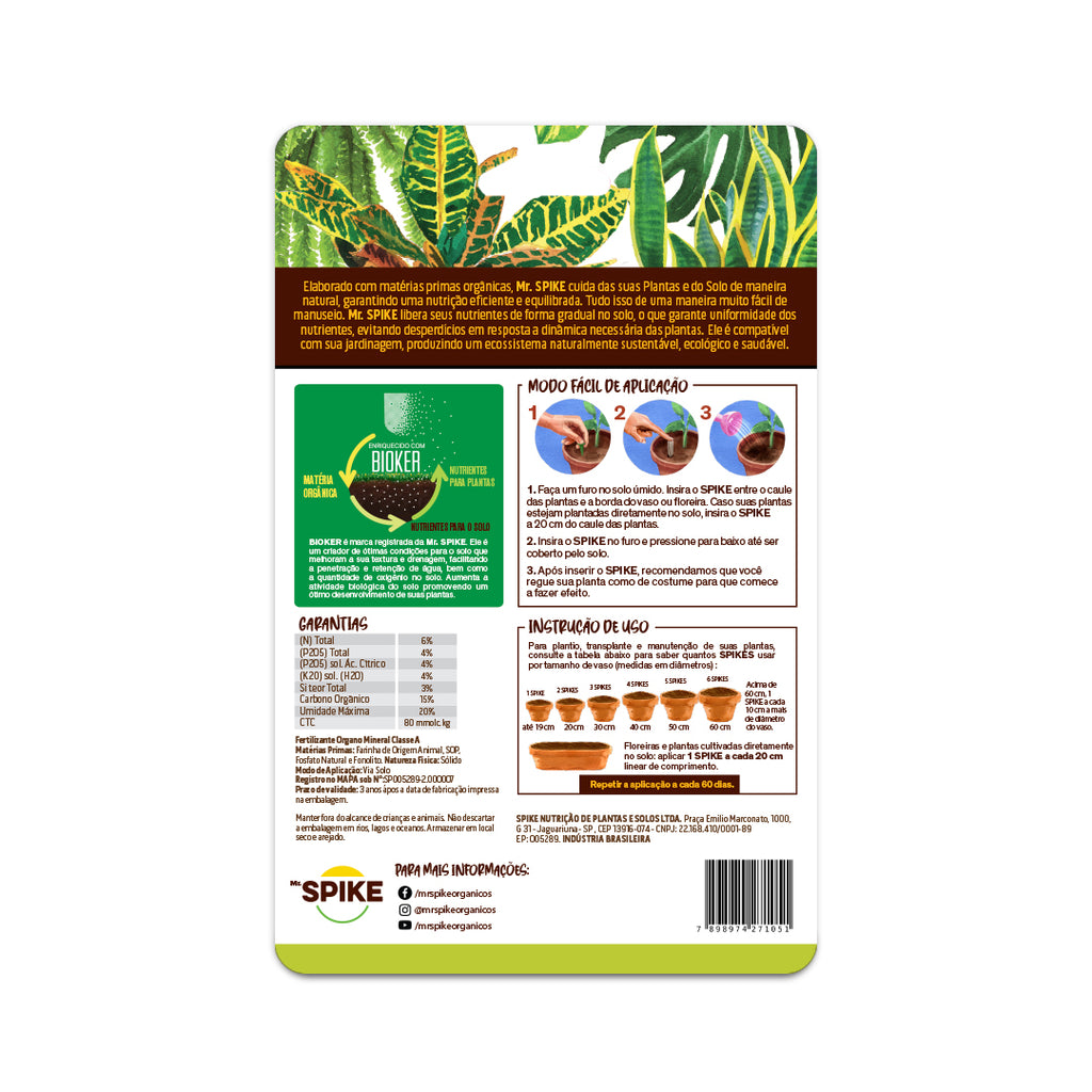 Fertilizante Orgânico para Plantas Verdes, Folhagens & Arbustos 75 g