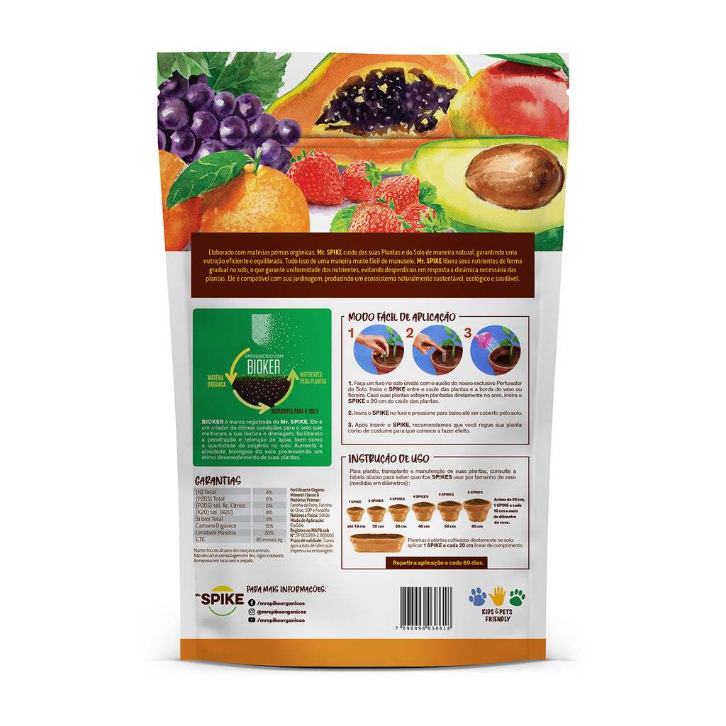 Fertilizante Orgânico para Frutíferas 330 g