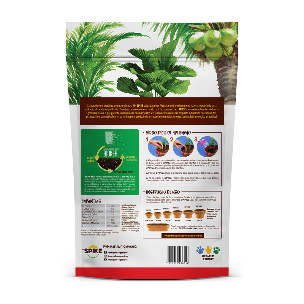 Fertilizante Orgânico para Palmeiras & Coqueiros 330g